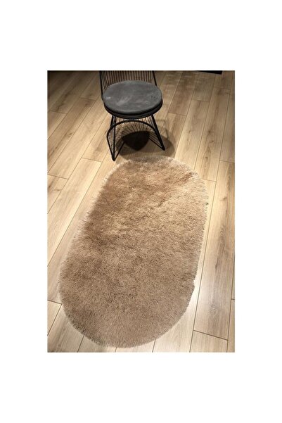 Doğuş Peluş Halı Doğuş Peluş Oval Post Halı Tavşan Camel