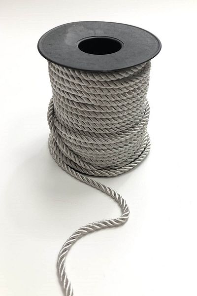 Hobigram Πλεκτό νήμα ανοιχτό γκρι κορδόνι 4 mm 1 Mt – Πλεκτό νήμα, κομψό σχέδιο, γυναικείο αξεσουάρ – Πλεκτό νήμα – Πλεκτό νήμα