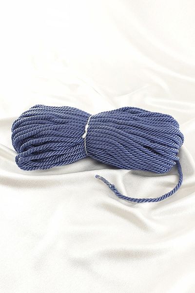Hobigram Πλεκτό νήμα εξωτερικού χώρου Navy Blue Cord Rope 8 mm – Πλεκτό νήμα, κομψό σχέδιο, γυναικείο αξεσουάρ