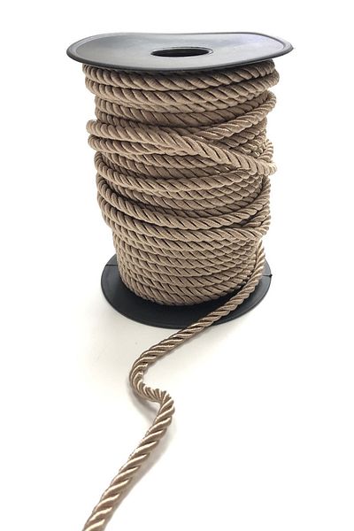 Hobigram Πλεκτό νήμα ανοιχτό καφέ κορδόνι σχοινί 6 mm 1 Mt – Πλεκτό νήμα, κομψό σχέδιο, γυναικείο αξεσουάρ