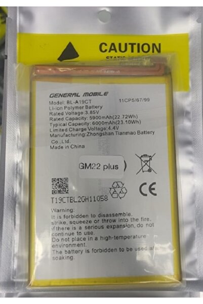 Sentech General Mobile Gm 22 Plus G512 Bl-a19ct Uyumlu Batarya Pil 6000 Mah