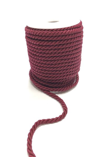 Hobigram Πλεξούδα Σχοινί Βουργουνδίας Σχοινί 8 mm 1 Mt – Σχοινί πλεξίματος, Κομψό Σχέδιο, Γυναικείο Αξεσουάρ – Σχοινί πλεξίματος – Σχοινί πλεξίματος