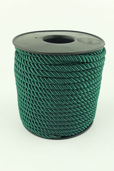 Hobigram Πλεξούδα Σκούρο Πράσινο Κορδόνι 3 Mm 25 Mt – Σχοινί πλεξίματος, Κομψό Σχέδιο, Γυναικείο Αξεσουάρ – Σχοινί πλεξίματος