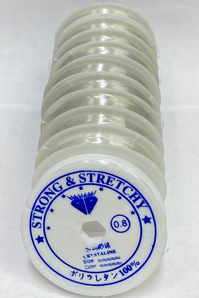 Hobigram Πλεξούδα νήμα εύκαμπτο ελαστικό νήμα 0,8 mm 10 τεμάχια – Πλεξούδα νήμα, κομψό σχέδιο, γυναικείο αξεσουάρ – Πλεξούδα νήμα