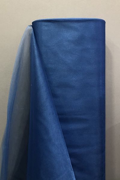 Hobigram Indigo Blue Crystal Tulle (En 3 Mt Boy 1 Mt) – Special Design, Accessories, Quality Production, Eye-Catching Style