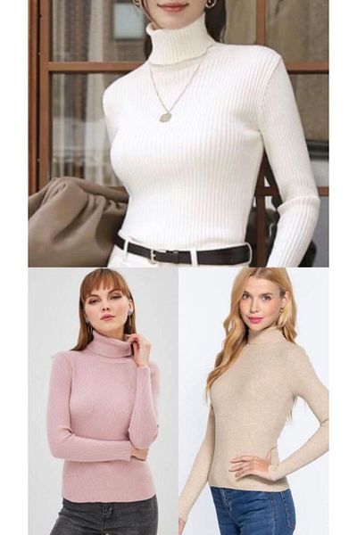 CNG MODA Turtleneck Slimfit Sweater - 3 Pieces Set Rescue, Single Pack