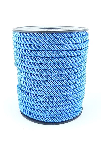 Hobigram Ață de tricotat Snur albastru 6 mm 25 Mt – Ață de tricotat, design elegant, accesoriu pentru femei