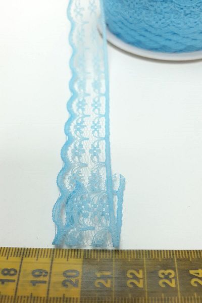 Hobigram Lace Types Baby Blue Floral Patterned Lace 10 Yards – Lace, Stylish Design, Women's Accessory