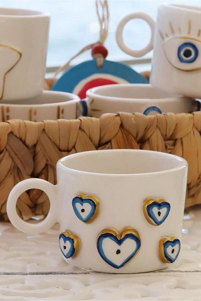 M'art Home Mar Gold Handmade Double Cup
