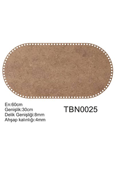 STENCİLTASARIM 4 mm Lazer Kesim Ham Ahşap Penye İp Puset, Sepet Örme Tabanlık