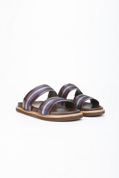 Tamer Tanca Men's Genuine Leather Daily Slippers 876 606 Erk Sndtl Y22