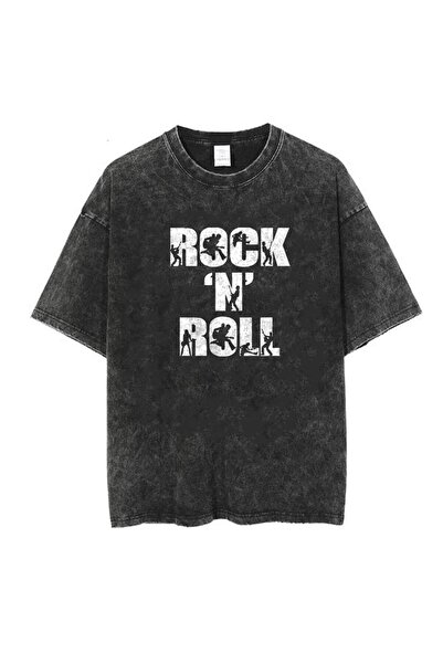 Violon Πλενόμενο μπλουζάκι Rock 'N' Roll Unisex Vintage