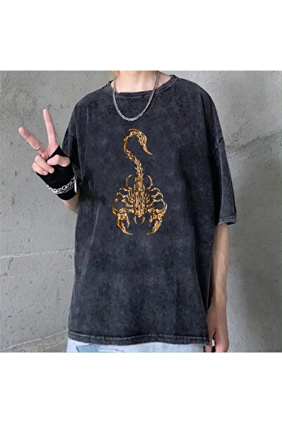 Violon Tricou vintage unisex Gothic Scorpion lavabil