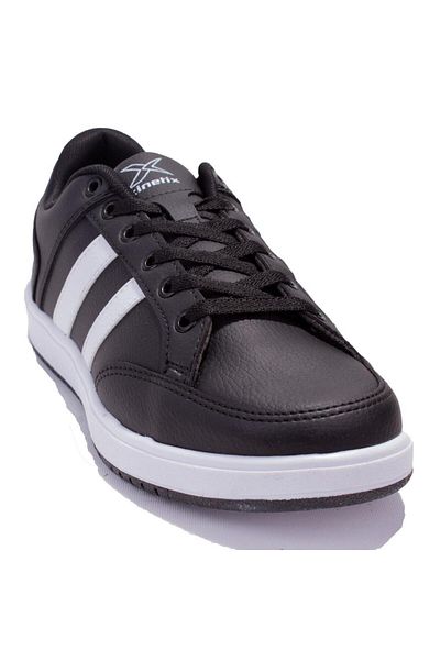 Kinetix Kort Pu Black White Ortopedic Casual Pantofi sport pentru bărbați