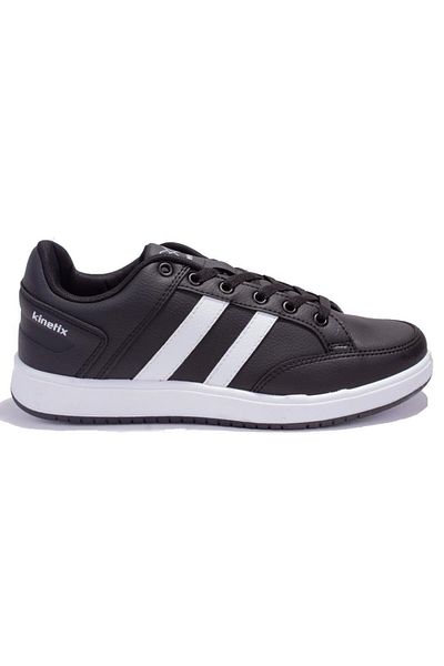 Kinetix Kort Pu Black White Ortopedic Casual Pantofi sport pentru bărbați
