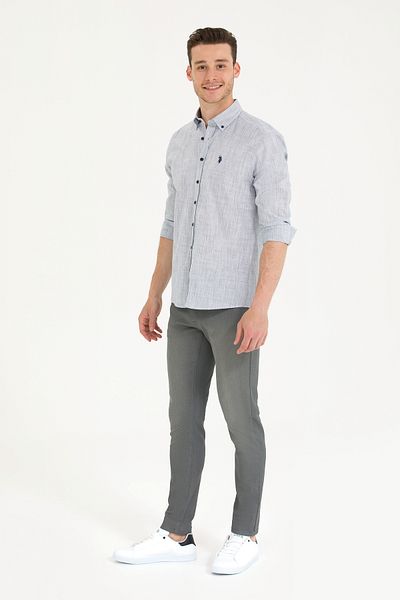 U.S. Polo Assn. Α.Π. ΠΟΛΟ ΑΝΔΡΙΚΟ ΑΘΛΗΤΙΚΟ ΠΑΝΤΕΛΟΝΙ SLIM FIT DENIM 1684279 PARKER 006 ANTHRACITE