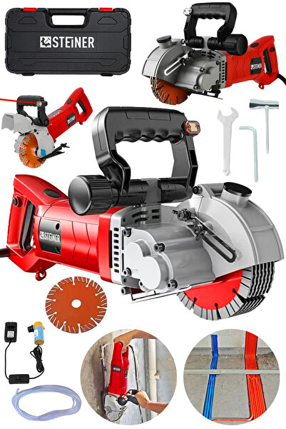 STEİNER Alman Profesyonel 4200 Watt Duvar Oluk Kanal Açma Makinesi Ağır Hizme...