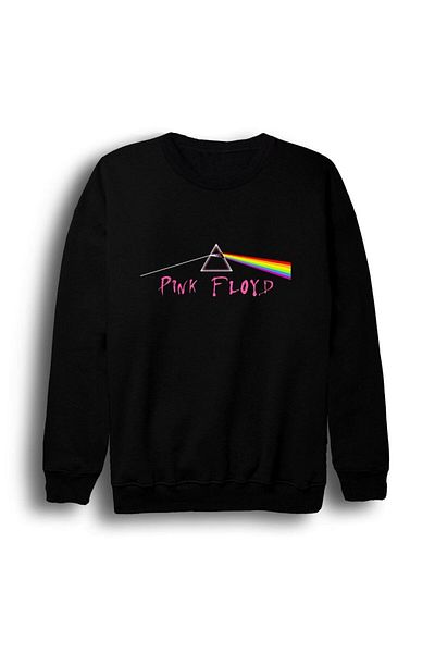 fame-stoned Суитшърт с щампа на Pink Floyd