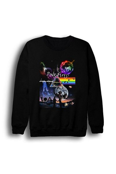 fame-stoned Суитшърт с щампа на Pink Floyd