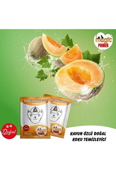 Magic Power Kavun Doğal Kedi Kumu Koku Temizleyici 5 Adet