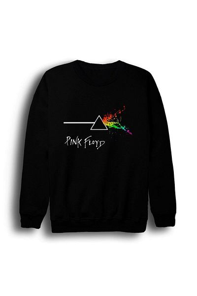 fame-stoned Суитшърт с щампа на Pink Floyd