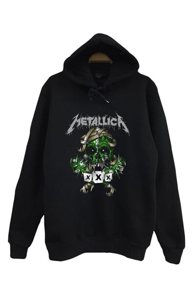 fame-stoned Hanorac cu glugă cu imprimeu Metallica