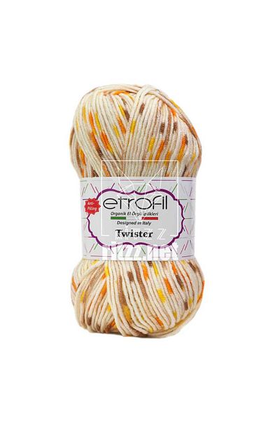 Etrofil Twister SE229 / Εκρού Καφέ Κίτρινο
