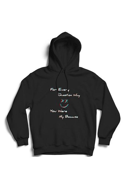 fame-stoned Hanorac cu glugă cu imprimeu negru unisex