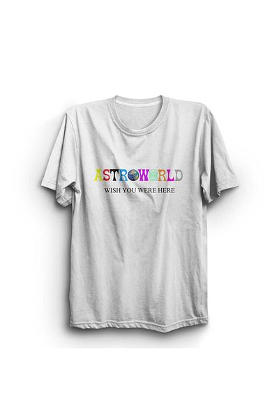 fame-stoned Τράβις Σκοτ Astroworld εμπριμέ μπλουζάκι