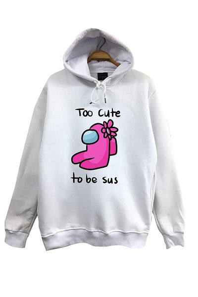 fame-stoned Among Us Game Printed - Hooded Cute φούτερ
