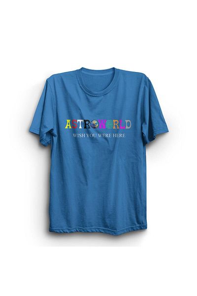 fame-stoned Τράβις Σκοτ Astroworld εμπριμέ μπλουζάκι