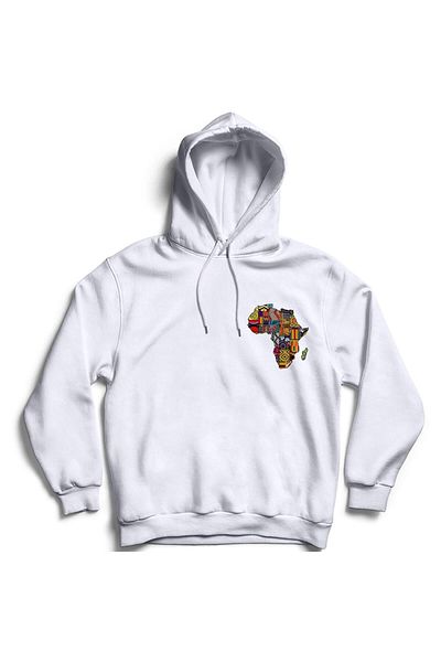 fame-stoned Φούτερ με κουκούλα Unisex African printed