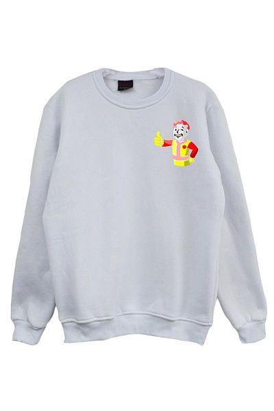 fame-stoned Hanorac unisex imprimat cu decolteu