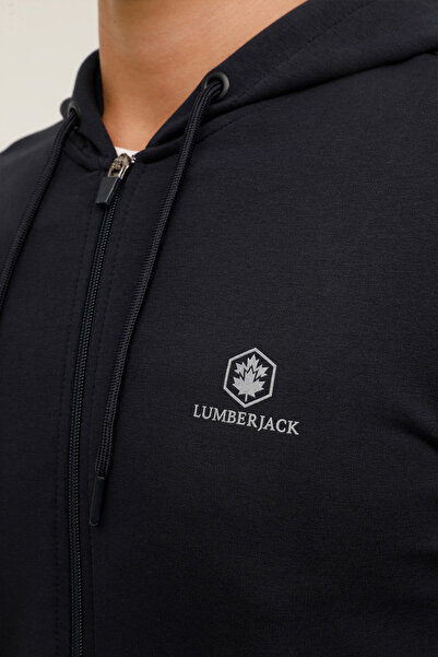 lumberjack M-SN72 BASIC FZ HOD 3PR Lacivert Erkek Eşofman Üstü