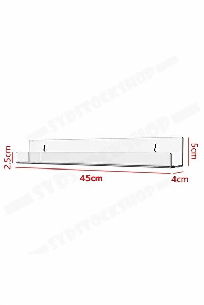 NOBELL Oje Duvar Rafı 45cm (YANLARI KAPALI)