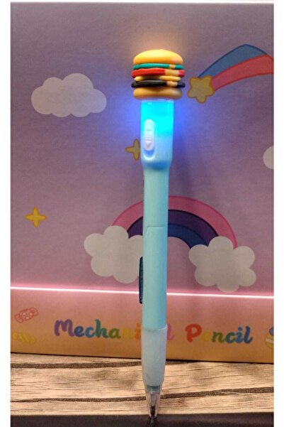 Saay Hamburger Başlıklı Işıklı Versatil 0.7 Uçlu Kalem