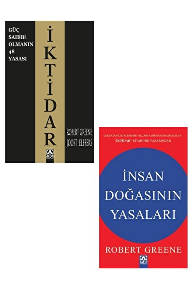 Altın Kitaplar 2 Kitalık Set (İktidar # İnsan Doğasının Yasaları) Robert Greene