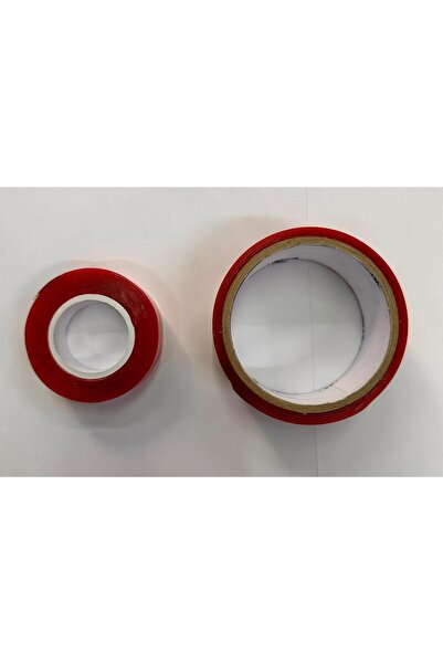 DELTAHOME 2 Adet Süper Güçlü Çift Taraflı Bant 1 X 18mmx2m Ve 1 X 40mmx1m Kalınlık 1mm