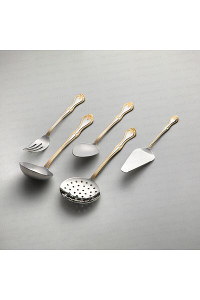 Nehir Lalezar Gold 5 Piece Serving Set