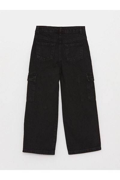 LC Waikiki LCW Kids Wideleg Girls Cargo Jean Kalhoty