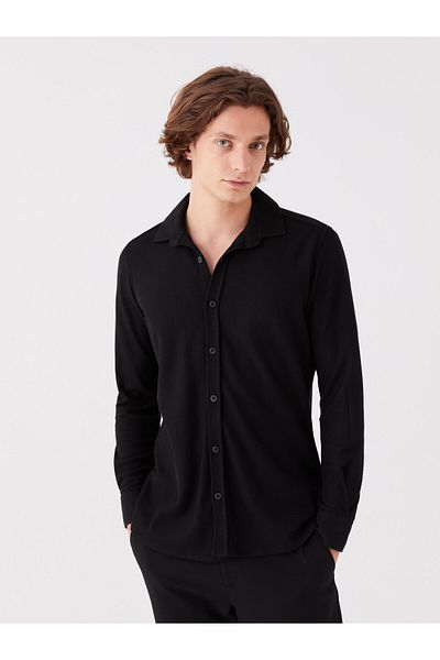 LC Waikiki Regular Fit Long Sleeve Viscose Men's Shirt