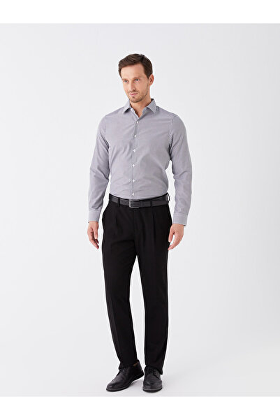 LC Waikiki Чоловічий габардин Сорочка Slim Fit з довгим рукавом в смужку