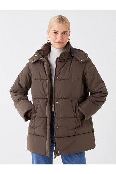 LC Waikiki Puffer-Kapuzenmantel für Damen