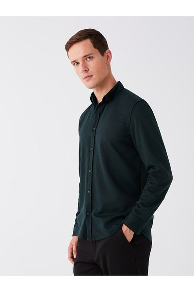 LC Waikiki Pánská košile Slim Fit s dlouhým rukávem