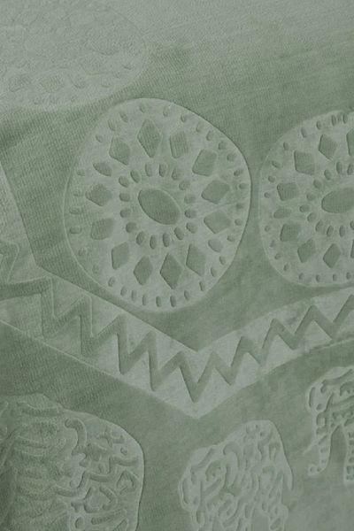 Karaca Home Elephant Khaki Double Soft Embosy Blanket