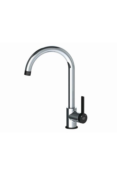 GPD Single Body Sink Faucet Gildo Black - Chrome Mte165-k-s