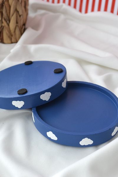 Bİ DOLU DÜKKAN Организатор за чинийки за бижута Cloudy Round