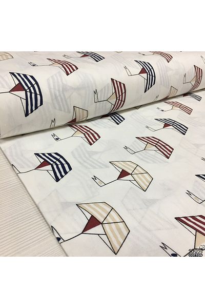 Renk Tekstil Μετρικό ύφασμα Sailor Pattern 100% βαμβακερή ποπλίνα