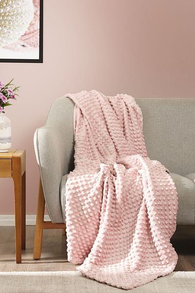Karaca Home Alice Powder Bud Wellsoft Tv Blanket 130X180 cm