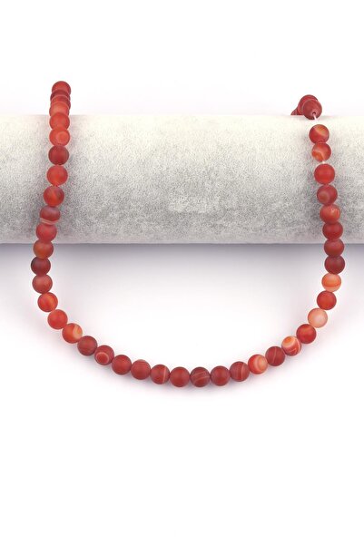 Alibaba Doğaltaş Mat Akik Doğal Taş Dizi 8 mm Küre Kesim